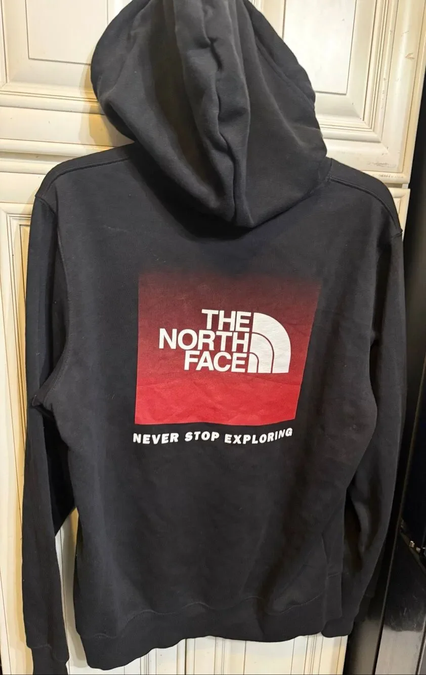 The North Face Men's Never Stop Exploring Evolution Box NSE Hoodie Black Medium